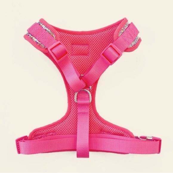 NEW [Packed Party] Pink Confetti Adjustable Dog Harness Sz Small (10-20 lbs) - Picture 4 of 14